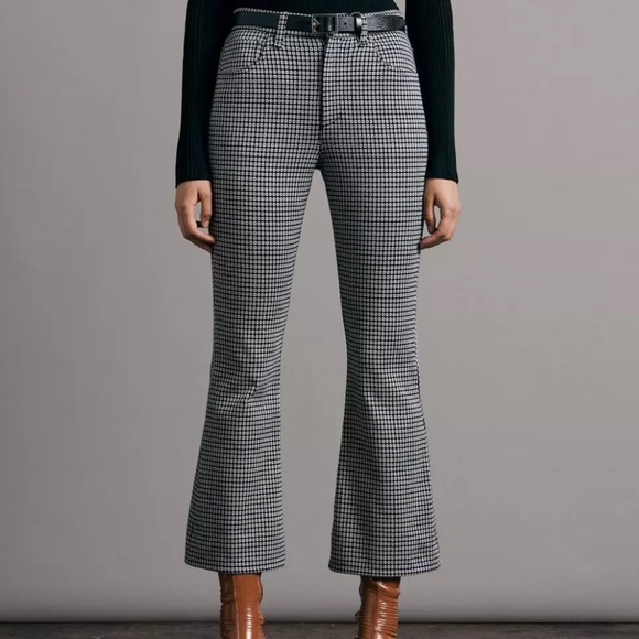 rag & bone Pants - EUC Rag & Bone Casey Knit Jacquard Flare Slim Fit Pant Size 8